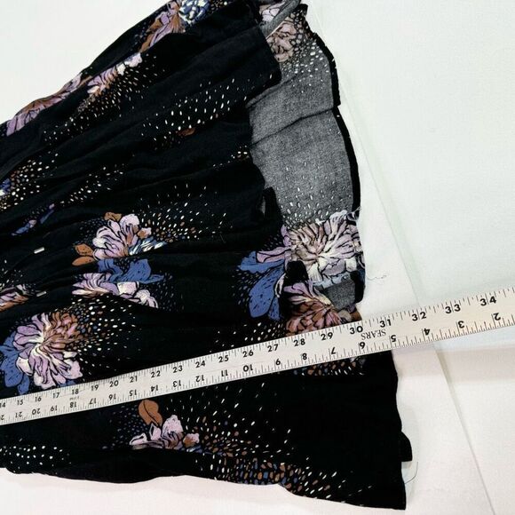 Free People Top Women Medium Lovely Day Tunic Floral Boho Whimsy Flowy Festival - Picture 3 of 10